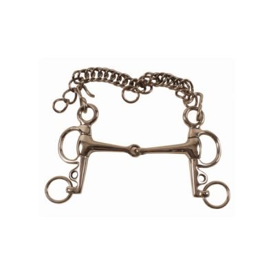 Pelham per pony pieno in acciaio inox