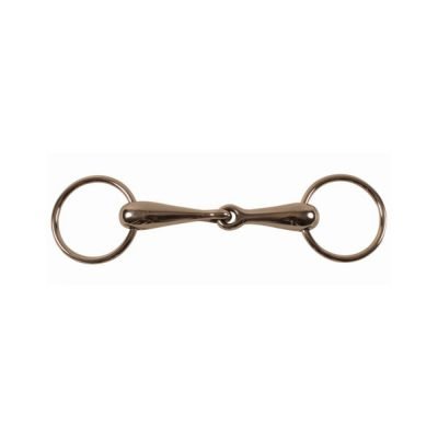 filetto per pony pieno ad anelli in acciaio inox