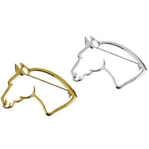 Spilla Horse Head Stock Pins