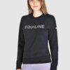FELPA-NERA-GIROCOLLO-DONNA-CON-LOGO-IN-LUREX-EQUILINE