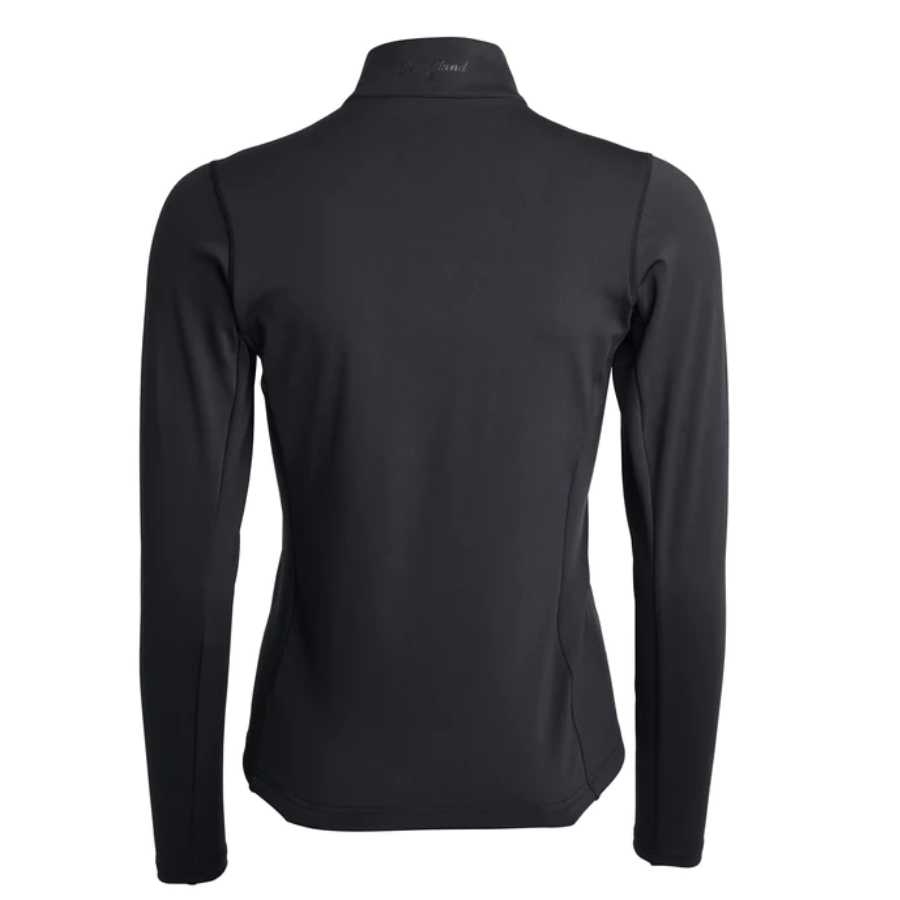 klairene-ladies-12-zip-training-shirt back klairene-ladies-12-zip-training-shirt back