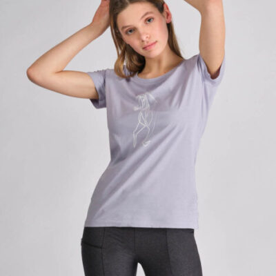 T-shirt Sarm Hippique Donna Glicine