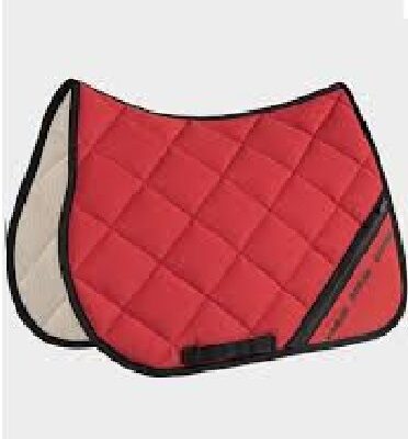 Sottosella equiline Rosso Tech con tasca completo di cuffia