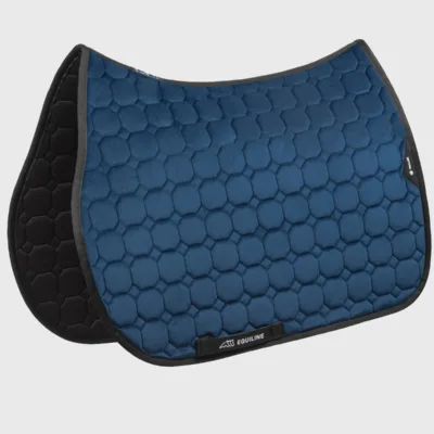 Sottosella Octagon in velluto Atlantic Blue