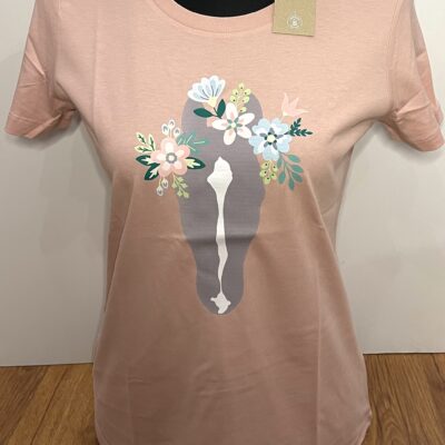 T-SHIRT FLOWERS ROSA